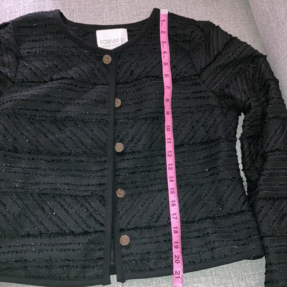 Forever 21 Essentials Black Tweed Blazer - Picture 7 of 7